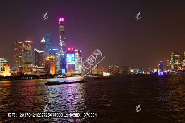 上海外灘,夜景,上海,上海市