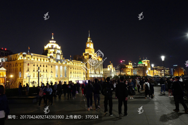 上海外灘,夜景,上海,上海市