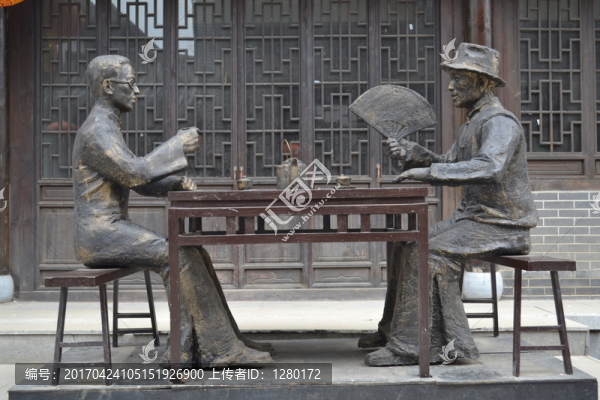 茶館雕塑