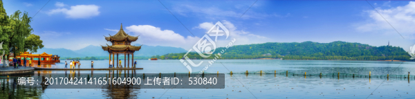 杭州西湖風(fēng)光全景,大畫(huà)幅