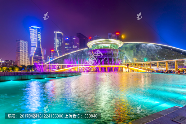 杭州大劇院夜景,大畫幅