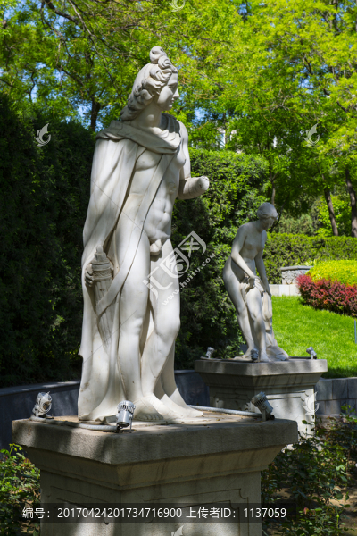 北京人定湖公園,雕塑