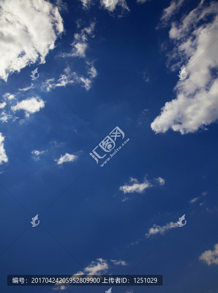 天空,藍天白云