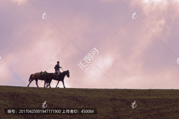 騎馬游客