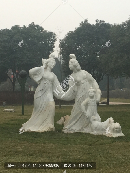 唐代美女雕塑