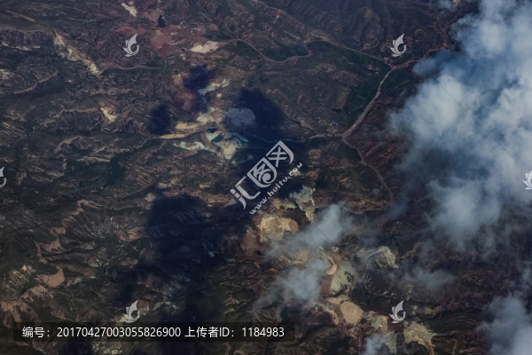 天空,云朵,藍(lán)天,俯瞰,航拍