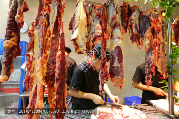 潮汕牛肉火鍋店,新鮮牛肉