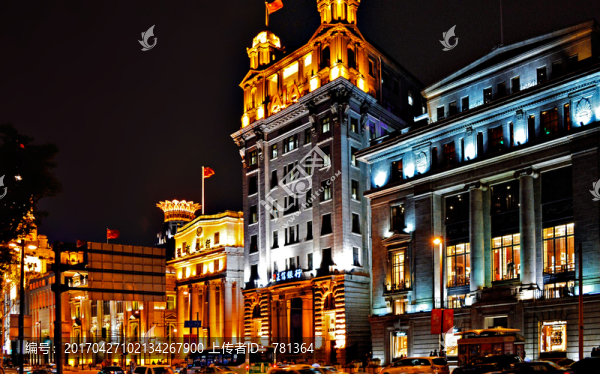 上海外灘萬國建筑夜景