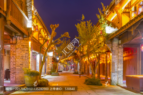成都古鎮(zhèn)夜景,高清大畫幅