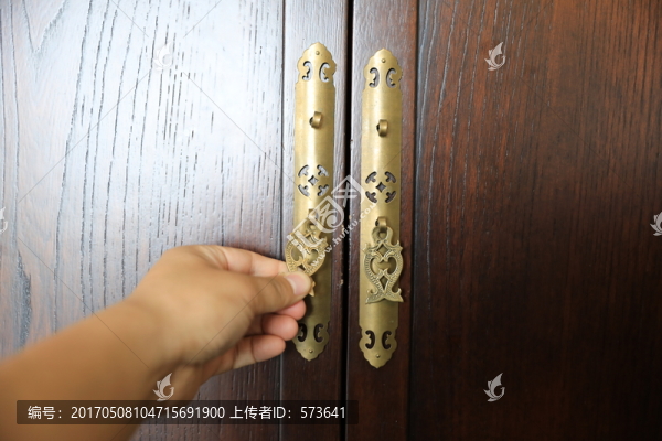 中式家具,銅拉手