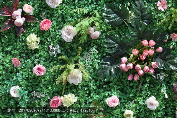綠色植物墻,花墻