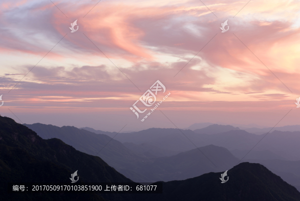 江西武功山晚霞