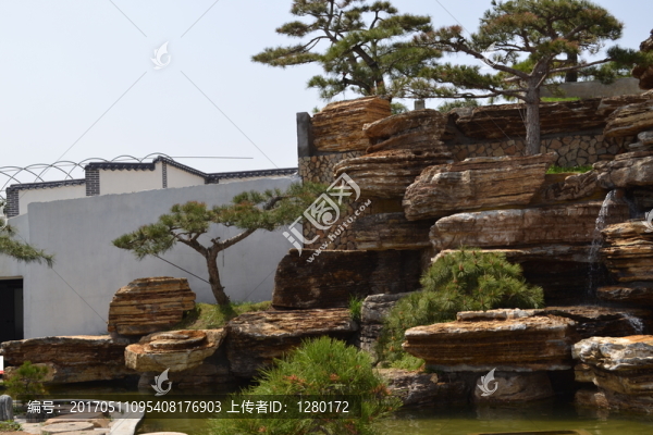 高山流水,假山