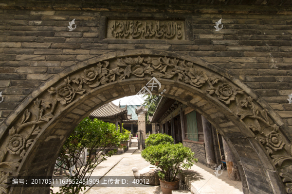 大學(xué)習(xí)巷清真寺素材