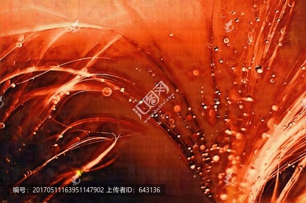 抽象畫(huà),線條與水滴