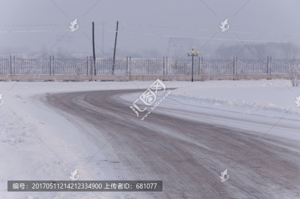 積雪道路