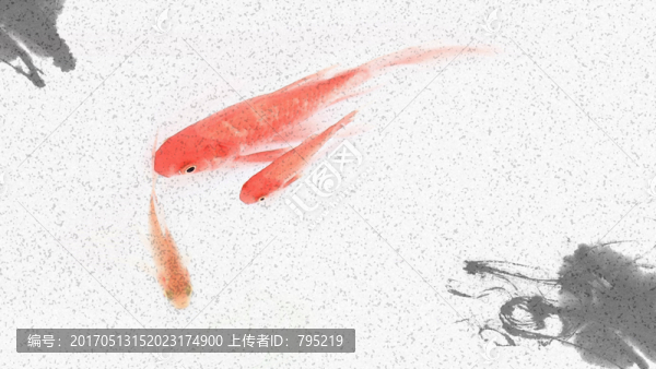 手繪風(fēng)格金魚