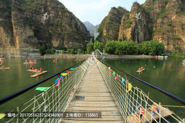 東湖港景區(qū),拒馬河,吊橋