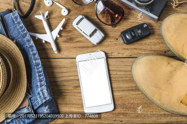 男士旅行裝備,旅行概念