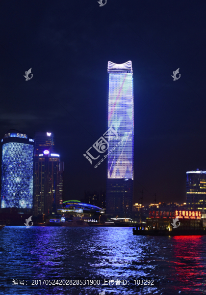 上海白玉蘭廣場,夜景
