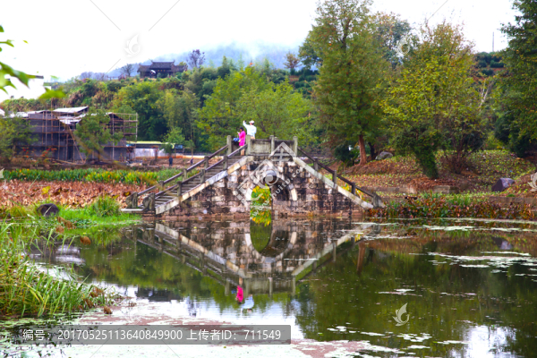 皖南呈坎水塘石橋