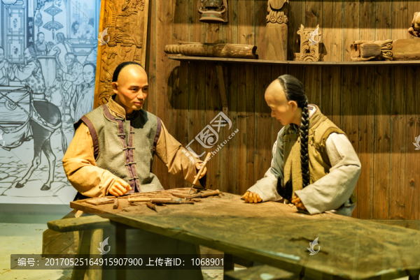 古代木雕作坊