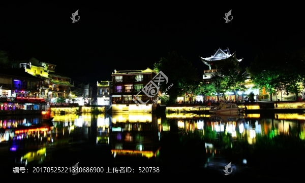 鳳凰,古城,夜景