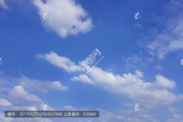 天空藍天白云