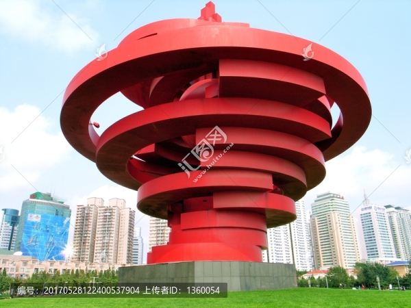 青島,五四廣場,雕塑