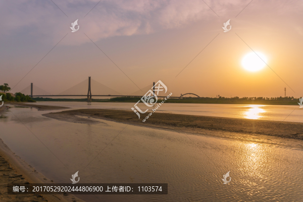 濟南黃河日落,（7）