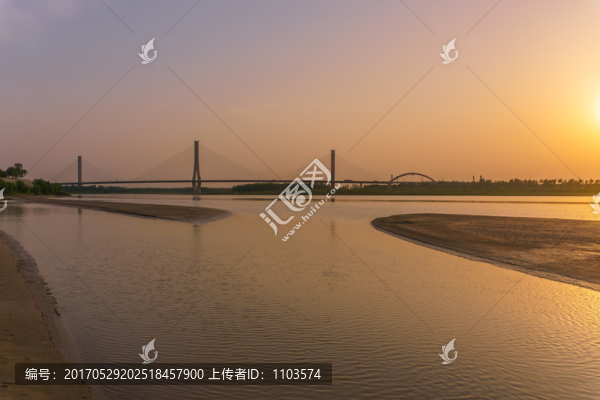 濟南黃河日落,（10）