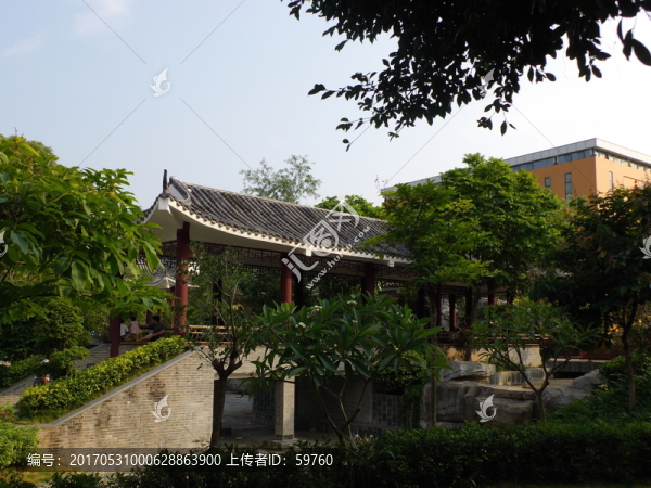 公園休閑亭子