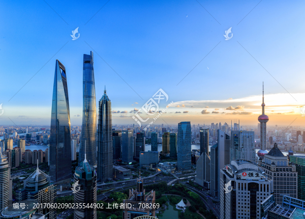 陸家嘴黃昏風光