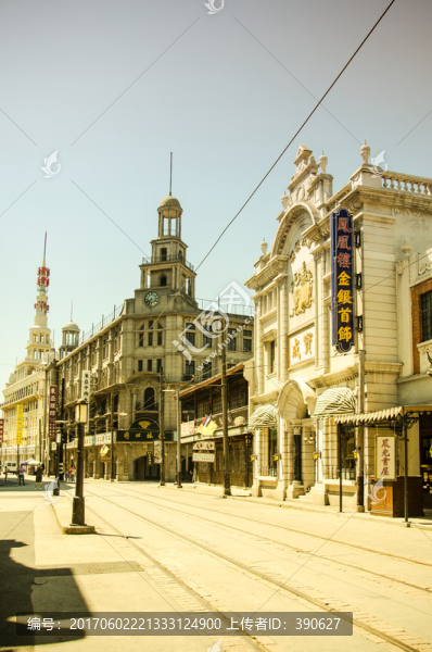 老上海南京路街景