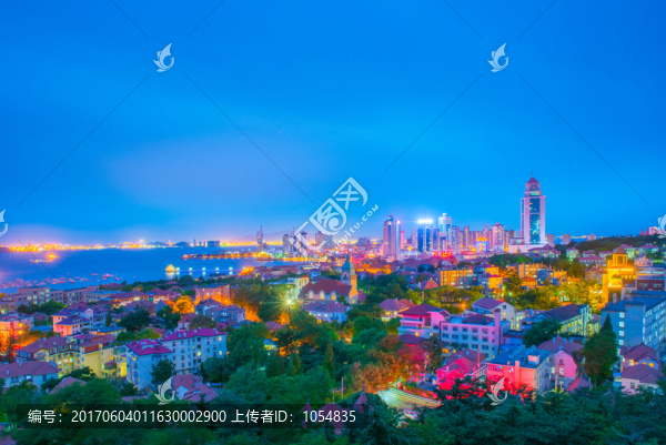 青島夜景,老城夜景