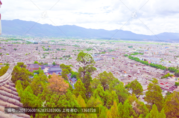 麗江古城全景