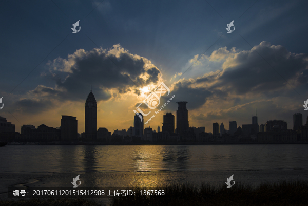 黃浦江晚霞