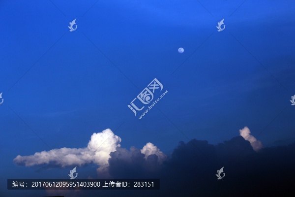 晚霞月光