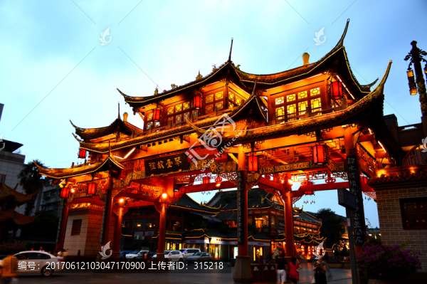 成都琴臺(tái)路夜景