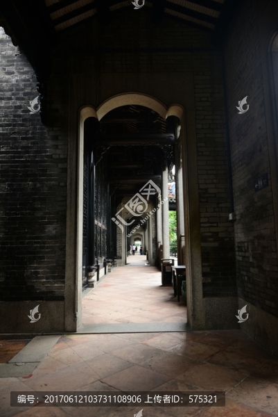 古建筑長廊,嶺南建筑