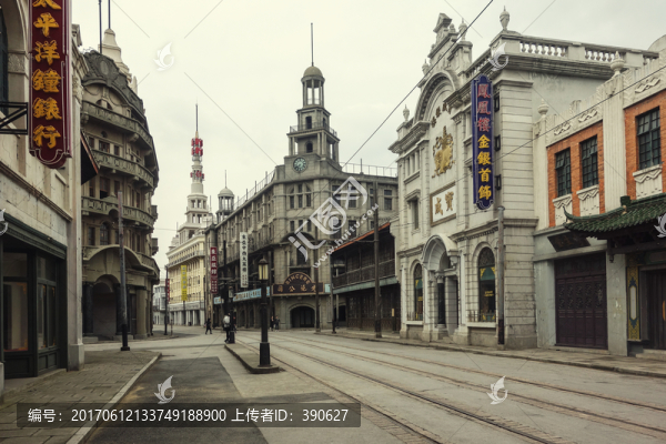 老上海南京路街景