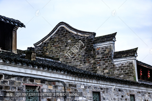 馬頭墻,古代防火墻壁,白墻