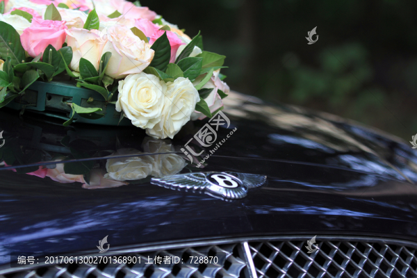賓利婚車特寫