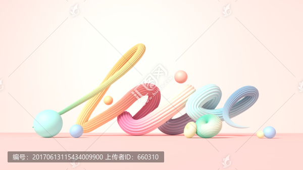 馬卡龍立體LOVE,小場景