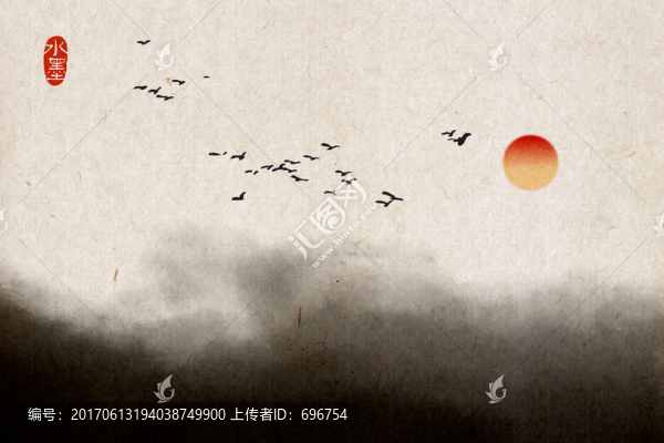 高清抽象潑墨畫
