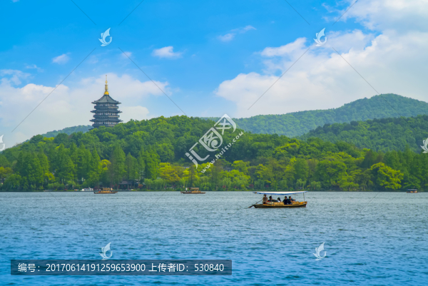 杭州西湖雷峰塔