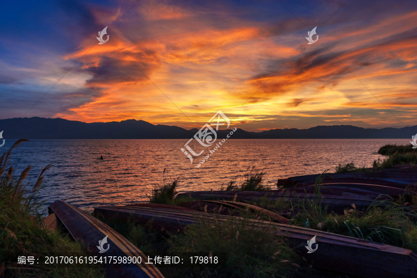 撫仙湖,晚霞