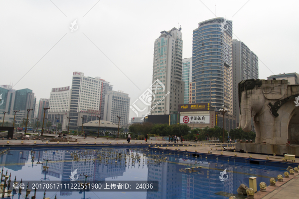 五象廣場(chǎng),金湖廣場(chǎng),噴泉
