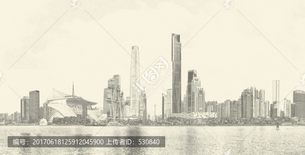 廣州城市線描