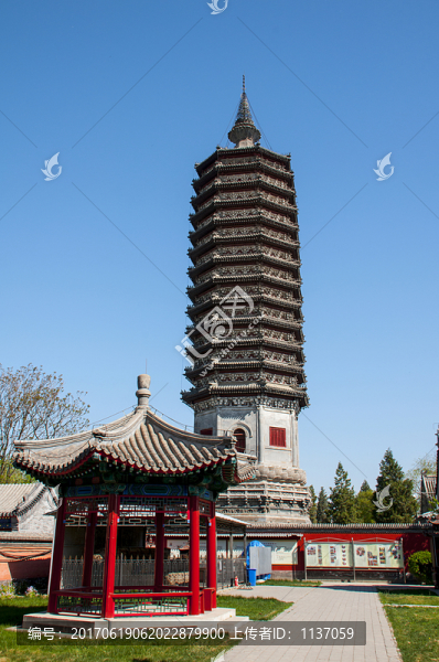 北京通州,佑勝教寺,燃燈塔